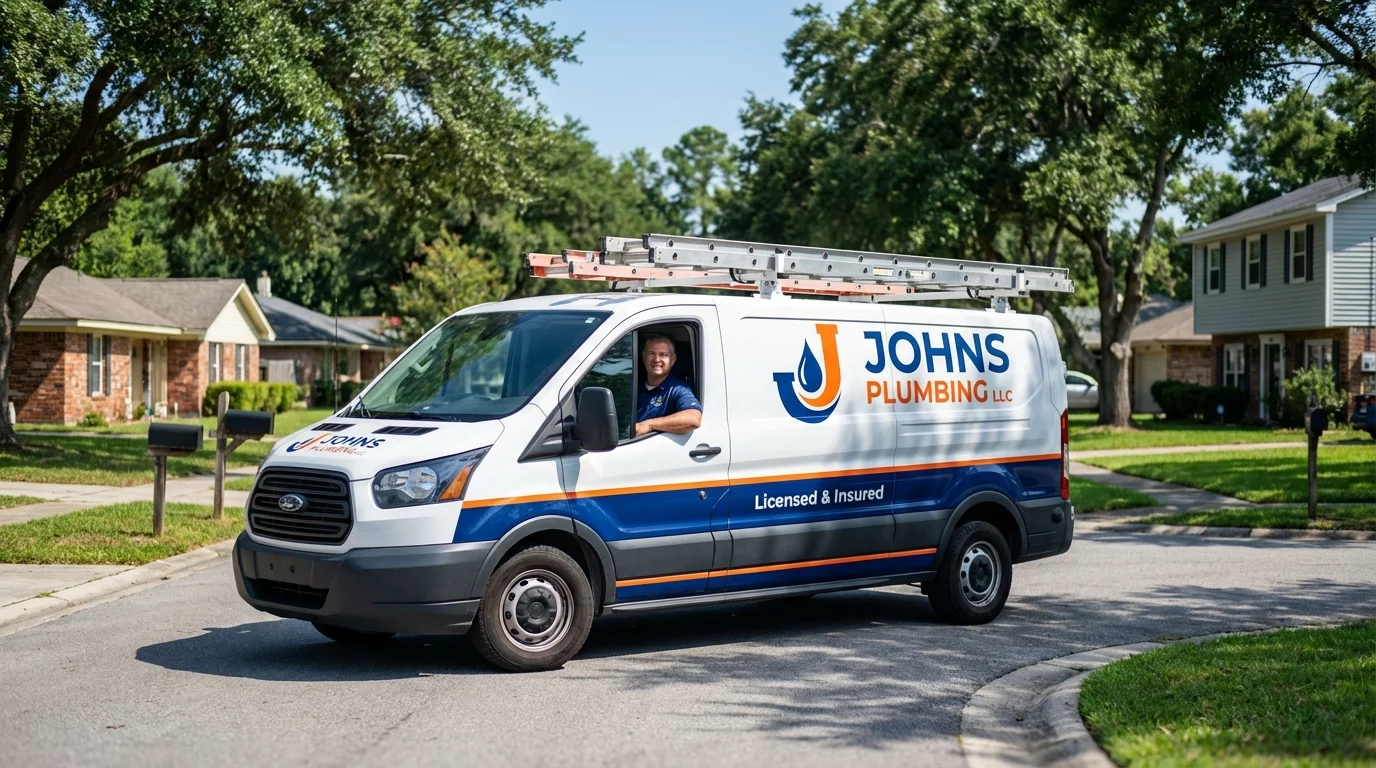 Johns Plumbing LLC service van in Burns, OR